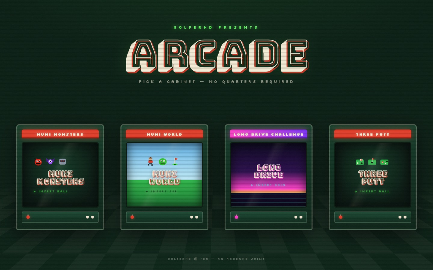 GolferHD Arcade screen 1